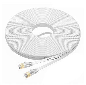 yzFOSTO Cat7 LANP[u 40m JeS[7 C[TlbgP[u EgtbgP[u  STP b ܐ܂h~ RJ45RlN^t MKrbg 10Gbps/600MHz Ɩp Op(zCg