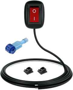 yzKILIGEN 12V-110V/10A SPST ԂH`̃y[Xg^Cṽ{^XCb`AtHOhCrOCgAlICgALEDCgo[p̃It/IXCb`i1mCtj