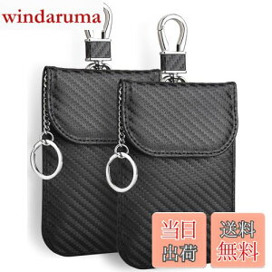 【送料無料】Teskyer 電波遮断ポーチ リレーアタック スマートキーケース 防犯対策 炭素繊維 RFIDブロッキング 車盗難防止 カーセキュリティ 防犯対策 スキミング防止 2枚入 (炭素繊維-ブラッ