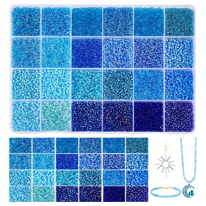 yzPH PandaHall 24000 r[Y| 2mm KX V[hr[Y u[ KXr[Y ẴuXbg ȃNtgr[Y 24F̐ ی` DIYpi Ntg |pi WG[p A