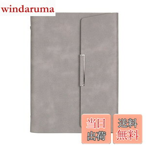 �y���������zKALOLINNA �V�X�e���蒠 A5�T�C�Y �~�j6���蒠 PU���U�[ �v �f�� �O�܂� ���^ �����O �m�[�g �y���z���_�[ �t �r�W�l�X�m�[�g (�O���[)