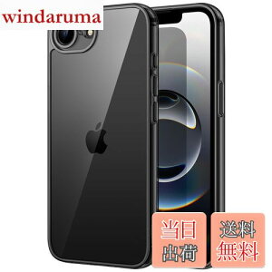 yzJETech iPhone 16e 6.1C`2025p P[X ΂݂Ȃ Ռz op[Jo[ h~ NAobN (ubN)