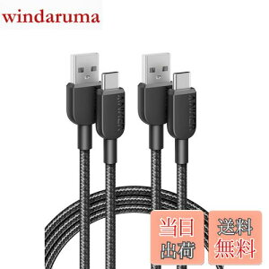 yzy2{ZbgzAnker 310 ϋviC USB-C & USB-A P[u USB 2.0 tXs[h[d iPhone 16 Galaxy LG AndroideΉ (1.8m 2{Zbg)