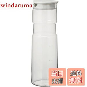 【送料無料】HARIO(ハリオ) 冷水筒 耐熱ガラス製 フリー ポット・ホールド 1000ml ホワイト 日本製 麦茶 ボトル お茶 冷蔵庫 6FP-10-W