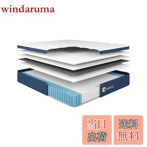 Avenco マットレス セミダブル 高反発マットレス 超厚24cm ポケットコイルマットレス 体圧分散 スマットレス 竹炭メモリーフォーム 消臭 ベッドマットレス 9ゾーン構造 セミダブル マットレス