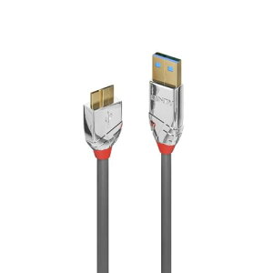 【送料無料】LINDY 0.5m CROMO LINE USB3.0 Type-A to Micro-Bケーブル(型番:36656)