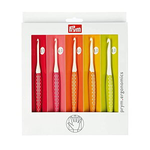 【送料無料】プリム(Prym) エルゴノミック かぎ針セット (3.5/4.0/4.5/5.0/6.0mm) 5本セット/各1本入 PRM218440 カラフル PRYM_218440-1