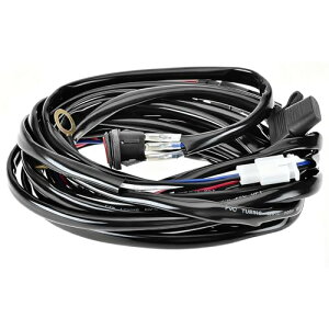 【送料無料】バイク用/車用 リレーハーネス ハーネスヒューズLED搭載 1灯用 防水防漏電 耐高温ON/OFFスイッチ付 9v/12v/24v対応 作業灯/フォグランプ/補助灯/追加灯/ワークライト配線汎用品
