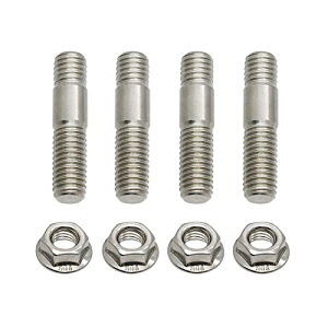【送料無料】ALPHA RIDER 汎用 M8 x 35mm マフラースタッド ボルト エキゾースト 排気管 ネジ ヤマハ VMAX 1200 スズキ ホンダ カワサキ に適用 ZX6R ZG1400 ZX1400 ZX14R ZX6R ZX636 Z800 ZR800 Z900 ZR900 ZX1000ZX 等に