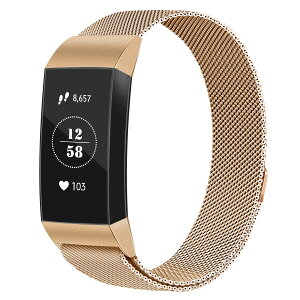 �y���������zVancle �R���p�`�u�� Fitbit Charge 3 �o���h/Charge 4 �o���h �~���l�[�[���[�v�o���h �����x���g �}�O�l�b�g���b�N�t��