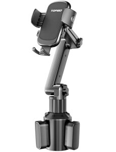 【送料無料】スマホホルダー 車 ドリンクホルダー TOPGO 車載ホルダー カップホルダー スマホスタンド 車 【多角度調節アーム・安定感抜きん出ている】 車載 携帯ホルダー カー用品 片手操