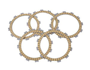 【送料無料】カワサキ バイク 用 クラッチ 板 5枚 セット ZXR250 バリオス エストレヤ 等 修理 交換 カスタム 補修 メンテナンス パーツ 社外品