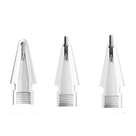 【送料無料】【2個セット】 HYUNGJ Apple Pencil ペン先 替芯 交換 透明 クリア ホワイト 2個セット チップ アップルペンシル 一体型 キャップ 交換用 芯 チップ iPad Pro Mini 第一世代 第二世代 第1世代 第2世代 お絵描き デザインナー デザイン