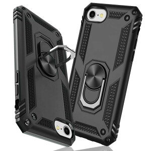 �y���������zTMUJWS iPhone 7 �P�[�X/iPhone 8 �P�[�X/iPhone SE �P�[�X ��2����y2020�N�V�^�z�����O �ϏՌ� �Ռ��z�� ���h�~ �S�ʕی� �J�����ی� �X�^���h�t�� TPU+PC�o���p�[ �w��h�~�΍� ��d�\�� 36