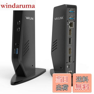 �y���������zWAVLINK USB 3.0A/type-C-�f���A�� HDMI �A�_�v�^�[ 4K�o�� �~�j�h�b�L���O�X�e�[�V���� �F�F���A�T�C�Y�F�c�u��USB-c ���j�o�[�T���h�b�L���O�X�e�[�V���� PD 65W