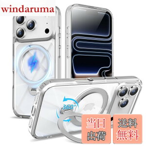 �y���������zMagSafe�Ή� �P�[�X�y ���C�����X�[�d�A�c�����Ή��A�B�����[���X�^���h�A�}�O�l�b�g���ځA�ϏՌ��A�S�ʕی�z �F�F�N���A�����A�T�C�Y�FiPhone 17Pro �p