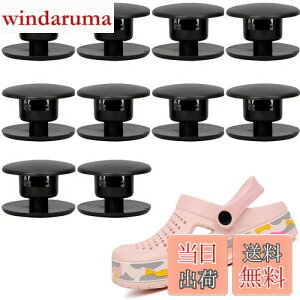 �y���������z[TOAURDA] �N���b�O�T���_�� ��C���i �y10�Z�b�g�z ���y�A�p�[�c ���x�b�g�{�^�� �C�p �N���R�{�^�� �O�ꂽ�X�g���b�v�̏C�� (�u���b�N)