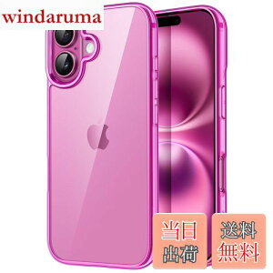 yzJETech iPhone 16 Plus 6.7C`p P[X ΂݂Ȃ Ռz op[Jo[ h~ NAobN (sN)