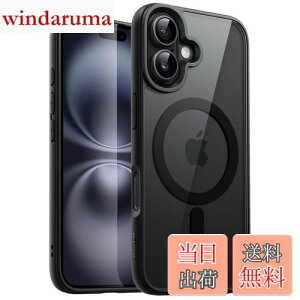 yzJETech iPhone 16 Plus 6.7C`p }Olbg P[X MagSafeɑΉ Ռz op[Jo[ \bhJ[}bgTPUt[ h~ NAobN (ubN)