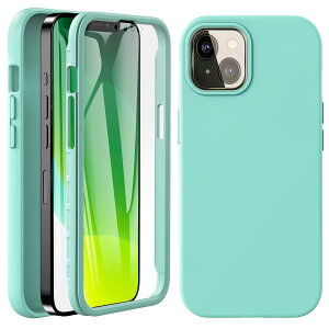 �y���������zBESINPO iPhone13 �P�[�X 6.1�C���` �Ή� �A�C�t�H��13 �P�[�X �t��V���R�� ���ʋ��� �ϏՌ� �o���p�[ �O�� PC+TPU 360°�S�ʕی� �J�o�[ �w��h�~ �C�菝�h�~ ���炳�甧�G�� iPhone13�p ��