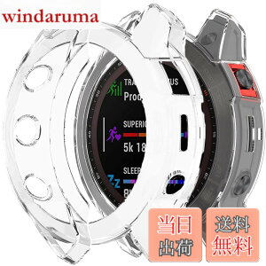 �y���������zMiimall�Ή�Garmin Epix Gen2/Epix Steel�P�[�X TPU�ގ� �\�t�g �Ռ��z�� �y�� ���^ �K�[�~�� Epix Gen2 �J�o�[ �����h�~ �����Ή� �E���ȒP Epix Gen2�ی�J�o�[ �o���p�[�i�N���A�j