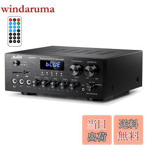 �y���������zMoukey �p���[�A���v �V�X�e�� �}�C�N�~�L�T�[ 220W Bluetooth�Ή� �f���A���`�����l���T�E���h�I�[�f�B�I�X�e���I���V�[�o�[ ���j�^�����O/USB�ASD�AAUX�AMIC IN/�G�R�[�A���W�I�ALCD-�z