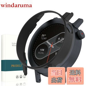 �y���������zPRODELI For CMF By Nothing Watch Pro 2 ��p �P�[�X ���t���ȒP PC�f�� �y�� �L�Y�h�~ �ϏՌ� �h�o cmf by nothing watch pro 2 �p �ی�J�o�[ �i�u���b�N�j