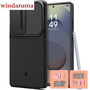 �y���������zSpigen Galaxy S25 Ultra �P�[�X �J�����J�o�[ �����Y�ی� �}�b�g �ϏՌ� �ČRMIL�K�i �I�v�e�B�b�N�E�A�[�}�[ ACS08969 (�u���b�N)