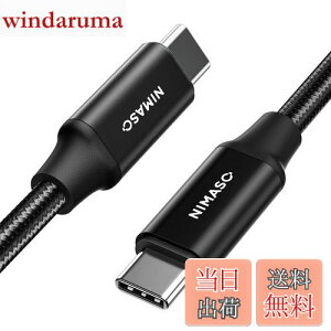 yzNIMASO USB C Type C P[u USB3.2 Gen2y100W/5A}[d PDΉ 4K / 60Hz fo 0.5mz ^Cvc P[u iPhone16/ 15 V[Y MacBookAiPad mini6AiPad Protype c@ΉNCA22L628