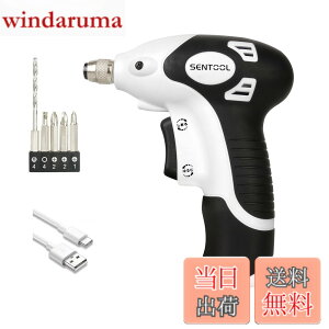 �y���������zSENTOOL �d���h���C�o�[ ���^ �d���h���� 3.6V USB Type-C �[�d�� �y�� 315g �Ƌ�̑g�ݗ��āE����C���e���A�� �h���C�o�[ �d�� �����⏉�S�҂ł��ȒP�Ɏg���� �h�����h���C�o�[ ��