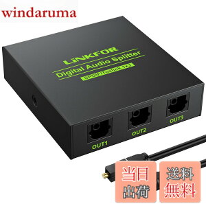 �y���������zLiNKFOR SPDIF/TosLink ���f�W�^�� ���z�� 1����3�o�� LPCM2.0 DTS Dolby-AC3�ɑΉ� USB�P�[�u���ƌ��P�[�u���t�� PS3/XBOX/Blue-Ray/DVD�v���[���[/HDTV/STB/�A���v�ɑΉ�