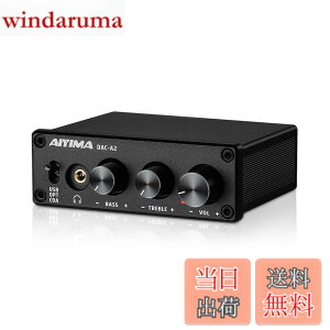 �y���������zAIYIMA DAC-A2 �w�b�h�z���A���v RCA/3.5mm�w�b�h�z���o�́APC-USB/��/�������͑Ή��i24�r�b�g 192kHz�j