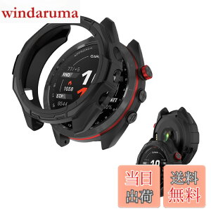 �y���������z(GARMIN) Approach S70 47mm �p �P�[�X �ی�P�[�X �yNOUKAJU�z ��̌^ TPU�f�� �S�ʕی� �����ȒP �ϏՌ� �Ռ��z�� �A�N�Z�T���[ (�u���b�N)