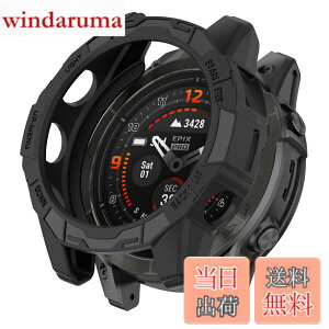 �y���������zSHEAWA for Garmin�K�[�~�� Fenix 7 Pro �P�[�X �J�o�[ �ی�P�[�X �݊��i Epix Pro 47mm TPU�S�� �ی�J�o�[ �ϏՌ� �A�N�Z�T���[ (�u���b�N)