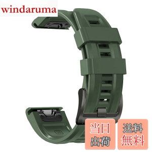 �y���������z[YOCAHU] QuickFit 22 mm �o���h �����p for GARMIN(�K�[�~��) Fenix 7 Pro Solar/Approach S70 47 mm/Forerunner 965 �Ή� �X�g���b�v �V���R�� �x���g �_�炩�� �h���� �K�[�~�� �p �����o���h (Army green)
