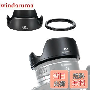 �y���������zJJC EW-55 �t�� �����Y�t�[�h + �A�_�v�^ �L�b�g �Ԍ` Canon RF 28mm F2.8 STM �����Y �p EW-55 �����Y�t�[�h �݊� �U55mm�ی�t�B���^�[ �� �����Y�L���b�v �����\