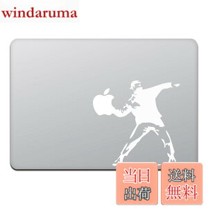 �y���������z�J�C���h�X�g�A MacBook Air/Pro 11 / 13�C���` �}�b�N�u�b�N �X�e�b�J�[ �V�[�� �o���N�V�[ �����g�t �K�C Banksy Molotov Guy 13�C���` �z���C�g M424-13-W