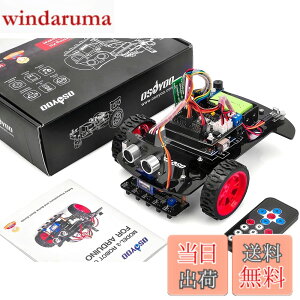 �y���������zOSOYOO2�� �쓮 �X�}�[�g ���{�b�g�J�[ �X�^�[�^�[�L�b�g Arduino�݊��� UNO R3 �v���W�F�N�g 2WD Smart Robot Car Kit �I�[�v���\�[�X ���烍�{�b�g �m�� ���{�������(9V�d�r�t��)