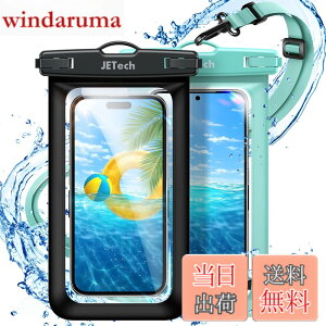 �y���������zJETech �X�}�z �h���P�[�X 2���Z�b�g �h���|�[�` iPhone 17e 17 16e 16 15 14 13 12 Air Pro Max Plus/Galaxy S26 S25 Ultra/Pixel 10�V���[�Y�Ȃ� �ő�7.2�C���`�Ή� �X�g���b�v�t�� IPX8�h���C�o�b�O (�u��