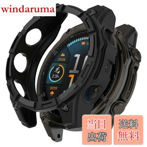�y���������zHeeNia Garmin �Ή� �P�[�X �V���R���ގ� �ی�P�[�X �J�o�[ �Ռ��z�� ���y�� �_�� �Ռ��h�~ �C�菝�h�~ �ی�J�o�[�p �F�F�u���b�N�A�T�C�Y�FGarmin Fenix 8 47mm