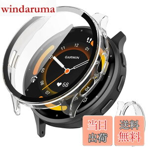 �y���������zJXRICH �Ή� Garmin Venu 3 �P�[�X �Ή� 45mm �y�� PC+�����K���X �K�[�~�� Venu3�p �ی�J�o�[ �����x �����ȒP �ϏՌ� �S�ʕی� venu 3 �p �J�o�[ 45mm �P�[�X�Ή� �F�F�N���A�A�T�C�Y�FGarmin