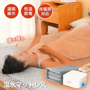 【赤字覚悟 !10%OFF全店共通】電気カーペット 温水マット 敷きパッド 温水式 床暖房対応 マット あったか 冬 シングル セミダブル ホットカーペット 温感マット 温度調節 足元ヒーター 180*200cm
