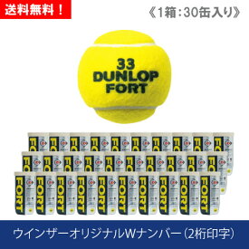 ダンロップ [DUNLOP] FORT フォート 1箱（1缶2球入/30缶/60球） [ITF/JTA公認球] ウインザーオリジナル 2023
