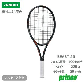 【張上げ商品】プリンス ビースト 25（prince BEAST 25 7TJ241） ジュニア 硬式テニスラケット 25FW