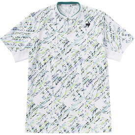 【ネットバーゲン】ルコックスポルティフ ExcDRY D-tec グラフィックゲームシャツ （ QTMVJA20 - WH ）[ lecoq sportif MS メンズ ]23SS