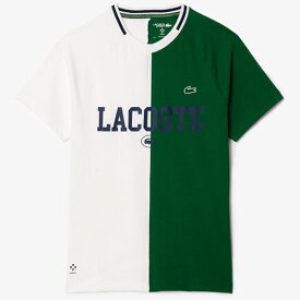 ラコステ 『ダニール・メドベージェフ』アシンメトリードライTシャツ （ TH7538-10-737 ）[ LACOSTE MS メンズ ]24SS