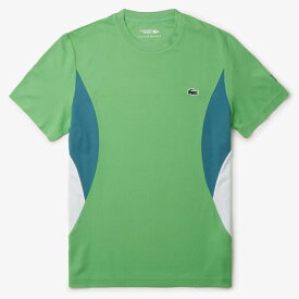 ラコステ 『ノバク・ジョコビッチ』サイド切り替えウルトラドライTシャツ （ TH7539-99-IXU ）[ LACOSTE MS メンズ ]24SS