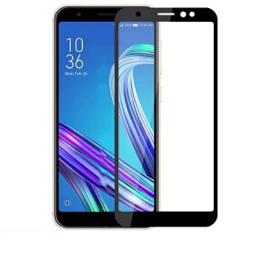 ZB555KL 全面保護フィルム ASUS ZenFone Max M1 ガラスフィルム ゼンフォンマックスM1 強化ガラス 9H 全画面保護 メール便