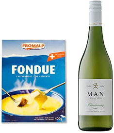 スイス フォンデュ— 400g 南アフリカ 白ワイン 1本 マン シャルドネ セラーセレクトセット