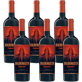 マーレ・マンニュム"マンモス" ジンファンデル [ 赤ワイン フルボディ イタリア 750ml 6本セット ]